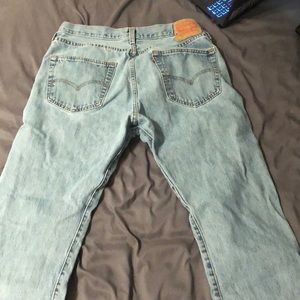 Levi 501 light washed